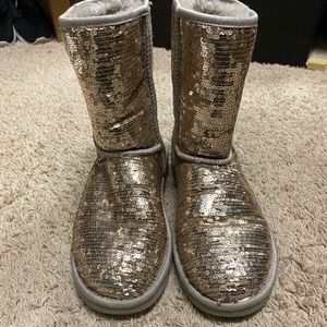 UGG Glitter Short Sequin Boots